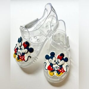 Baby GAP/ Disney Kids Clear Jelly Shoes with Mickey and Minnie Design